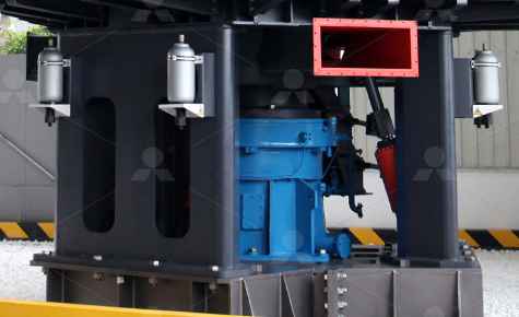 Superfine vertical roller mill — classifier head